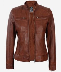 Womens Cafe Racer Jacket Asymmetrical Leather Jacket, Leather Moto Jacket Womens, Racer Leather Jacket, Cafe Racer Leather Jacket, Motorcycle Leather Jacket, Black Leather Blazer, Tan Leather Jackets, Cafe Racer Style, Lambskin Jacket