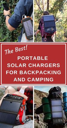 the best portable solar chargers for backpacking and camping - click to see them