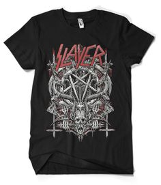 Slayer T Shirt, Metal Outfits, Metal Lords, Metal Outfit, Slayer Shirt, Metal T Shirts, Rock T Shirts, Band Stuff