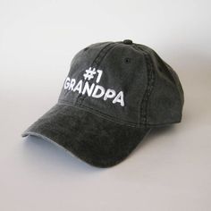 Number 1 Grandpa cap #1grandpa cap granda hat grandpa embroidered hat dad cap dad hat Chino Hills, Embroidered Hat, Dad Cap, Dad Caps, Embroidered Hats, Embroidery Work, Dad Hat, Number 1, Trucker Cap