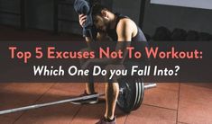 a man squatting on a barbell with the words top 5 exercises not to workout which one do you fall into?