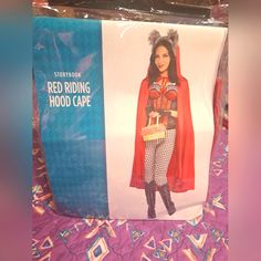 an advertisement for the red riding hood cape