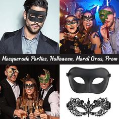 Venetian Couple's Mask Set: Elevate your masquerade experience with our matching set of Venetian masks, designed for couples. Featuring one block color mask for men and a lace mask for women, these masks are perfect for any themed event. Versatile Use: Ideal for a variety of occasions, from Halloween parties to burlesque-themed events, or the vibrant Mardi Gras carnival. Color Selection: Choose from a range of colors to match your style, including bold shades like silver, gold, red, and classic Couples Masquerade Masks, Luxury Mask, Color Mask, Mask For Men, Mardi Gras Carnival, Lace Mask, Venetian Masks, Block Color, Masks Masquerade