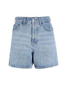 Denim Faded Brand logo Solid color Medium wash High waisted Button closing Multipockets Shorts Cotton, Ralph Lauren Outfits, Denim Shorts Women, Shorts Jeans, Skirt Pants, Handbags On Sale, Denim Skirt, Brand Logo, Jean Shorts