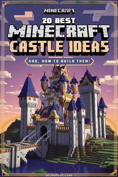 the cover of minecraft's best castle ideas and how to build them book