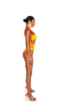 Featuring an asymmetric design, the ZURI ONEPIECE is an eye-catching swimsuit with strategic color blocking, a one-shoulder neckline, and sheer mesh side panels. It offers a classic rear coverage, unpadded support, and doubles as a body suit. Its shoulder strap and side details are further accented with gold metal tips, while a gold metal accent ring offers an elegant touch to this fashionable swimwear. Fully lined and with a sheen finish, it is sure to make a statement. ACCESSORIES ARE NOT INCL Yellow Nylon Swimwear For Sunbathing, Yellow Nylon Beachwear Swimwear, Yellow Nylon Swimwear For Poolside, One Shoulder Stretch Nylon Swimwear, One-shoulder Nylon Swimwear, One Shoulder Nylon Swimwear For Poolside, One-shoulder Nylon Swimwear For Poolside, Summer Orange Nylon Swimwear, Party Swimwear With Color Block For Beach Season