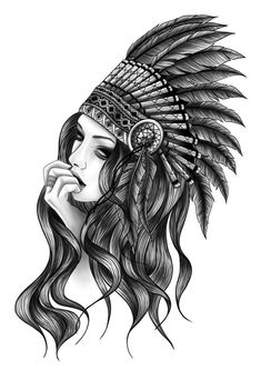 Tato Mandala, Headdress Tattoo, American Indian Tattoos, Native American Tattoos, Native Tattoos, Ankle Tattoos For Women