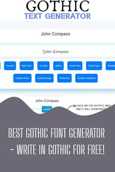 the best gothic font generator to write in gothic for free - infographia com