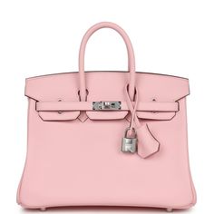 This Birkin is in Rose Sakura swift leather with palladium hardware and features tonal stitching, front flap, two straps with center toggle closure, clochette with lock and two keys, and double rolled handles.The interior is lined with Rose Sakura chevre and has one zip pocket with an Hermes engraved zipper pull and an open pocket on the opposite side.Collection: BOrigin: FranceCondition: New and never (plastic on hardware)Accompanied by: Hermes box, Hermes dustbag, clochette, lock, two keys, cl New Swift, Birkin 25, Madison Avenue, Buy Buy, Sierra Leone, Kuwait