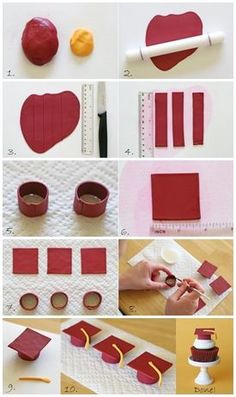 step by step instructions on how to make heart shaped paper decorations for valentine's day