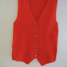 Ladies Vest Size S Lightweight Red Ribbed Cotton Lycra Stretch Sleeveless Top Nwot. Ladies Red Ribbed Vest/Sleeveless Top Can Be Worn Plain Or Over A Shirt, Tee Shirt, Cami, Etc. Features A 6 Button Front, V-Shaped Bottom In Front, Straight Cut In Back; Reinforced Button Placket Sewn On Inside. Size S, Cotton/Lycra Spandex Blend Fabric With Lots Of Stretch To It So It Can Easily Fit A Ladies Size 6 Through 12, Depending On How Snug You Wear Your Clothes. Was A Gift So The Tags Were Cut Off Becau Casual Red V-neck Vest, Casual Red Stretch Vest, Solid Ribbed Sleeveless Sweater Vest, Ribbed Sleeveless Sweater Vest, Red Stretch Tank Vest, Red Sleeveless Winter Tops, Fitted Red Sleeveless Sweater Vest, Red Fitted Sweater Vest, Red Fitted Sleeveless Sweater Vest