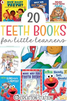 children's books about teeth and toothbrushes with the title overlay that reads,