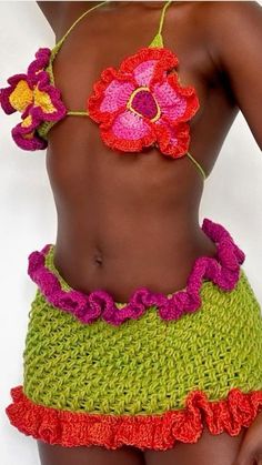 2 Piece Crochet Set, Crochet Outfits Ideas, Crochet Birthday Outfit, Crochet Outfits Aesthetic, Crochet Summer Outfits, Crochet Festival Outfit, Crochet Swimsuit, Crochet Swim, Mode Crochet