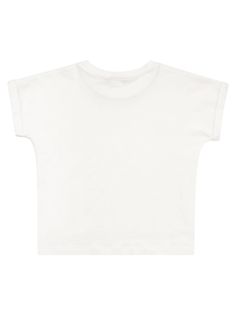 They will be truly fashionable in this Herno T-shirt. Made from soft cotton that is gentle on the skin, it features a print with the Maison's logo. DESIGNER ID: JTS00007G 52020 1000Composition: 95% Cotton, 5% Elastane White Organic Cotton Tops With Front Print, White Organic Cotton Top With Front Print, White Organic Cotton Top With Graphic Print, White Organic Cotton Tops With Screen Print, White Cotton Short Sleeve Top With Graphic Print, Basic Organic Cotton Top With Logo Print, Basic Organic Cotton Tops With Letter Print, Herno Jacket, Kenzo Kids