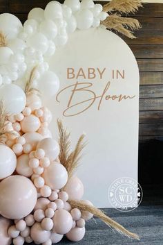 Baby in Bloom Baby Shower Wall Decals for Gender Reveal Boy or Girl Party Wall Decorations Gender Reveal Backdrop Ideas Diy, Butterfly Gender Reveal, Gender Reveal Balloon Arch, Diy Baby Shower Backdrop, Shower Decals, Baby Party Decorations, Party Wall Decorations, Shower Balloons