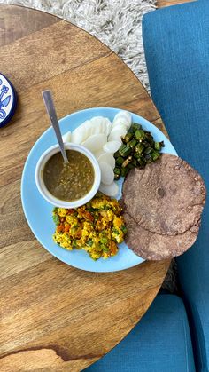 the meal is prepared and ready to be eaten on the table in the restaurant or cafe