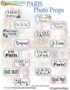 the paris photo props are available for purchase