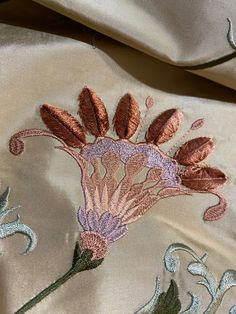 NEW Countess Manon 100% Silk Taffeta in Light Gold with Floral Embroidered Fabric - Fancy Styles Fabric Pierre Frey Lee Jofa Brunschwig & Fils Silk Taffeta, Velvet Lace, Embroidered Fabric, Yellow Fabric, Beautiful Fabric, Floral Embroidery, The Dress, Interior Decorating, Velvet