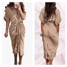 Short Sleeve Belted Ruched Midi Shirt Dress 97%Polyester, 3%Elastane S=Us 4-6, M=Us 8-10, L=Us 12-14, Xl=16 New To Poshmark? Sign Up With Code Styleyourself To Get $10 Off Your First Purchase. Shop My Closet For: Bohemian, Boho, Spring, Summer, Fall, Winter, Vacation, Cruise, Holiday, Photo-Shoot, Birthday, Occasion, Wedding, Fun, Casual, Party, Gift, Shopping, Girly, Trendy, Modest, Date Night, Chic, Classy, Classic, Elegant, Statement, Dressy, Fancy, Preppy, Feminine, Soft, Romantic, Bride, Li Ruched Button-up Dress For Work, Casual Collared Midi Dress For Party, Casual Knee-length Shirt Dress For Party, Chic Mid-length Shirt Dress For Day Out, Casual Pleated Collared Dress, Casual Collared Pleated Dress, Casual Collared Dress For Party, Elegant Fall Shirt Dress For Brunch, Fall Midi Dress With Tie Waist And Short Sleeve