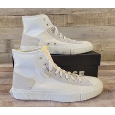 Nib Converse Chuck Taylor Alt Star Wavy Egret/Vtg White High Top Shoes Mens 9.5 Womens 11.5 White High Top Shoes, White High Tops, High Top Shoes, Converse Chuck, Converse Shoes, Chuck Taylor, Top Shoes, Mens Shoes Sneakers, High Top