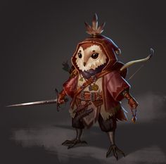 Npc Ideas, D&d Online, Dnd Npc, Bird People, Character Inspo, Kid Character