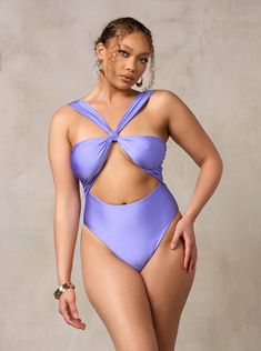 Sahar On A Yacht, Periwinkle Color, A Yacht, Brunettes, The Pool, One Piece Swimsuit, Final Sale, Shopping List, Knot