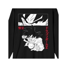 He'll love the look and feel of this Men's Dragon Ball Z Goku Graphic Tee. He'll love the look and feel of this Men's Dragon Ball Z Goku Graphic Tee. FEATURES Crewneck Long SleevesFABRIC & CARE Cotton Machine wash Imported Color: Black. Gender: male. Age Group: adult. Black Long Sleeve Top With Character Print, Black Long Sleeve Top With Anime Print, Casual Long Sleeve T-shirt With Anime Print, Black Anime Print Relaxed Fit Top, Black Relaxed Fit Top With Anime Print, Dragon Ball Z Goku, Graphic Tee Shirts, Mens Graphic Tee, This Man