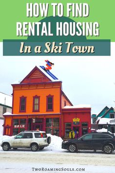 A ski village showing where to find rental housing in a ski town Ski Town, Short Term Rental, Affordable Housing, How To Find, Apartments For Rent, A House, Skiing