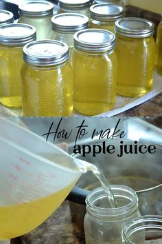 how to make apple juice in mason jars