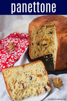 a loaf of cranberry orange pound cake on a plate with the rest of it cut in half