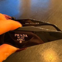 Prada Symbole Sunglasses In Black Great Condition Prada Symbole Sunglasses, Prada Accessories, Prada Sunglasses, Colored Sunglasses, Sunglasses Accessories, Prada, Conditioner, Women Accessories, Sunglasses