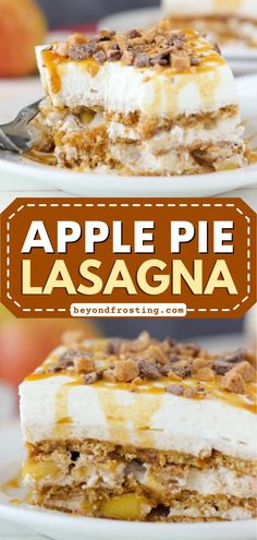 Look forward to trying this fall food recipe! Your Thanksgiving desserts must have this no-bake icebox cake. Made with graham crackers, caramel brown sugar cream cheese, and more, this Apple Pie Lasagna is absolutely delicious! Oatmeal Apple Pie, Cream Cheese Homemade, Baked Caramel Apples, Baked Apple Oatmeal, Oatmeal Apple, Toffee Chips, Homemade Apple Pie Filling, Baked Caramel, Homemade Apple Pie