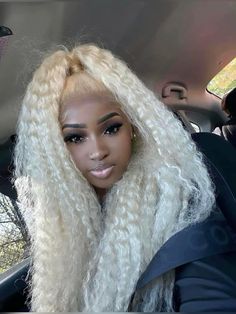 613 Deep Wave Wig Black Women, 613 Curly Wig Black Women, Hairstyles Event, Half Up Half Down Blonde, Red Curly Wig, Curly Hair Sew In, Blonde Curly Wig, Curly Hairstyles For Black Women, Colored Weave