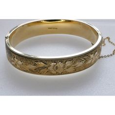 Offered Is A Beautiful Antique Botanical 12k Gold Filled Hinged Bangle Bracelet Signed Fm Co. (Finberg) Type: Hinged Bangle Signed: Yes Color: Gold Condition: Good Elegant Formal Gold Bracelet With Hallmarks, Heirloom Style Gold Bracelet, Heirloom Style Hallmarked Gold Bracelet, Heirloom Gold Hinged Bangle Bracelet, Vintage Etched Gold Bangle Bracelet, Vintage Yellow Gold Hinged Bracelet, Vintage Gold-tone Bangle Bracelet, Vintage Hinged Bangle, Jewelry Beautiful