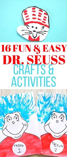 dr seuss crafts and activities for kids to do with the dr seuss book