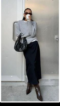 Rok Outfit, Maxi Skirt Outfits, Mode Casual, Looks Street Style, 가을 패션, Autumn Outfit, Looks Style, Mode Inspiration