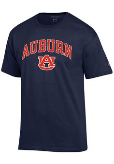 Show off your team pride in this Auburn Tigers Navy Blue Arch Mascot Short Sleeve T Shirt! This Auburn Short Sleeve Tee features a screen printed team name arched over team logo. Make sure everyone knows you root for the Tigers with this Navy Blue Auburn T Shirt. Go Auburn! Screen printed graphic on chest, Tag-free heat transfer neck label, Double-needle stitched hemmed sleeves and bottom, Athletic Fit, Set-in neck rib, Shoulder-to-shoulder taping, C logo on left sleeve, Preshrunk, Unisex, Fit: Gameday Tshirts, Tiger T Shirt, C Logo, Auburn Tigers, Spirit Wear, Neck Label, Team Shirts, Short Sleeve T Shirt, Team Names