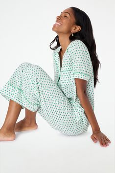 Hearts Liza Set | Roller Rabbit small Fancy Hotel, Hotel Sheets, Hearts Print, Roller Rabbit, New Heart, Emerald Color, Sleepwear & Loungewear, Elastic Waist Pants, Classic Pattern