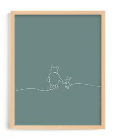 Bring a hundred acres of happiness to your home decor with this charming Pooh and Piglet wall art. . Pooh And Piglet, Children's Art, Disney Winnie The Pooh, Disney Art, Winnie The Pooh, Art For Kids, Art Print, Art Prints, Disney