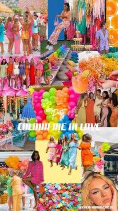 Colourful, bright colours, bachelorette party Hens Night Theme, Yacht Week, Night Theme, Hens Party, Bachelorette Decorations, Bachelorette Party Themes, Hens Night