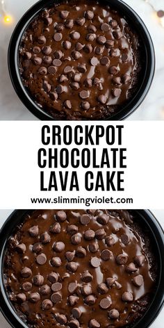 two pans filled with chocolate lava cake