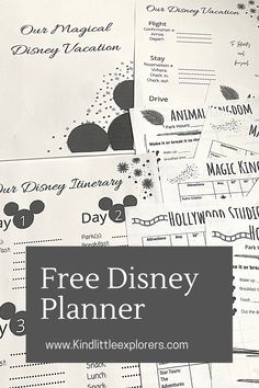 free disney planner printables for kids