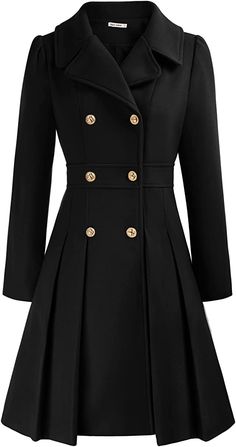 Fashion Trench Coat, Winter Knit Hats, Peacoat Jacket, Wool Trench Coat, Jacket With Pockets, Wrap Coat, Trench Coats Women, Pea Coats, Look Chic