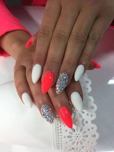 Spring Nail Ideas 2023, Sns Nails Designs, Queen Nails, Spring Nail Ideas, Vibrant Nails, Nail Art Designs Videos, Bright Nails, Christmas Nails Acrylic, Shellac Nails