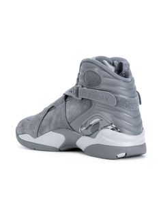 Shop Jordan Air Jordan Retro 8 sneakers with Express Delivery - FARFETCH Jordan Air Retro, Air Jordan Retro 8, Kicks Shoes, Air Jordan Retro, Jordan Air, Black Friday Promotions, Air Jordans Retro, Sneakers Blue, Sneakers Grey