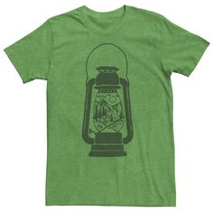 He'll love wearing this Men's Camping Lantern Great Outdoors Vintage Graphic Tee. Crewneck Short sleeves FABRIC & CARE Cotton, polyester Machine wash Imported Size: XXL. Color: Med Green. Gender: male. Age Group: adult. Material: Cotton Blend. Retro Cabin, Mens Camping, Camping Aesthetic, Camping Lantern, Fifties Fashion, Tactical Clothing, Camping Lanterns, Vintage Camping, Camping Outfits