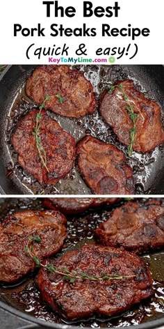 the best pork steaks recipe quick and easy to make with only three ingredients you have on hand