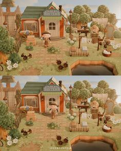 there are two pictures of the same house in this video game, and one shows what it looks like