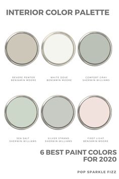 the best paint colors for interior walls and floors in different shades, from light to dark