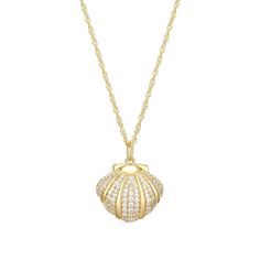 Add style to your look with this 18k Gold Over Sterling Silver Jade & Cubic Zirconia Clam Shell Pendant Necklace. Click on this JEWELRY & WATCHES GUIDE to learn about fit, styles, materials and more! Add style to your look with this 18k Gold Over Sterling Silver Jade & Cubic Zirconia Clam Shell Pendant Necklace. Click on this JEWELRY & WATCHES GUIDE to learn about fit, styles, materials and more! FEATURES Pendant size: 28 mm x 22 mm Chain length: 18 in. Chain type: Singapore Clasp: lobster-claw Effy Jewelry, Clam Shell, Shell Pendant, Gemstone Pendant, Lobster Claw, Chain Length, Jewelry Necklace Pendant, Singapore, Cubic Zirconia